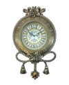Three Star Ropes And Tassels Wall Clock In Silver