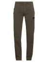 Three Stroke Man Pants Military Green Size 33 Cotton, Elastane