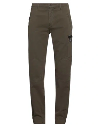 Three Stroke Man Pants Military Green Size 33 Cotton, Elastane