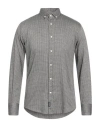 Three Stroke Man Shirt Grey Size S Cotton, Elastane