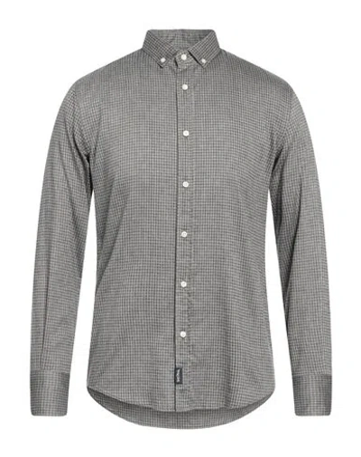 Three Stroke Man Shirt Grey Size S Cotton, Elastane