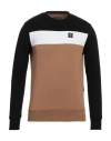 Three Stroke Man Sweatshirt Black Size S Cotton, Polyester In Black