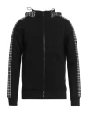 Three Stroke Man Sweatshirt Black Size Xl Cotton, Polyester