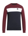 Three Stroke Man Sweatshirt Burgundy Size S Cotton, Polyester In Red