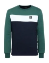 Three Stroke Man Sweatshirt Dark Green Size S Cotton, Polyester In Green