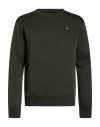 Three Stroke Man Sweatshirt Military Green Size L Cotton, Polyester