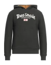 Three Stroke Man Sweatshirt Military Green Size Xxl Cotton