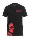 Three Stroke Man T-shirt Black Size Xl Cotton