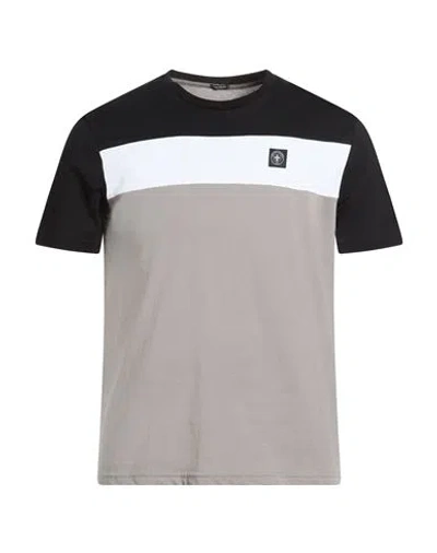 Three Stroke Man T-shirt Taupe Size Xl Cotton In Gray