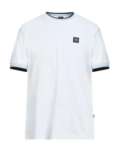 Three Stroke Man T-shirt White Size Xl Cotton