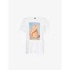 Thrifty Towel Mens White Pre-loved Stüssy Surf Free Graphic-print Cotton T-shirt In White