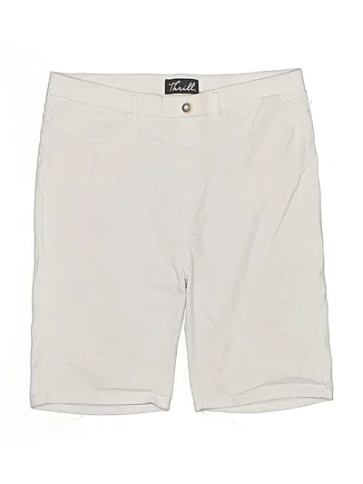 Pre-owned Thrill Khaki Shorts In White
