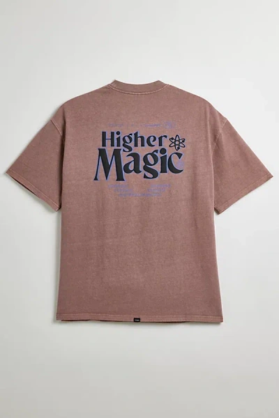 Thrills Higher Magic Boxy Tee In Burlwood, Men's At Urban Outfitters In Pink