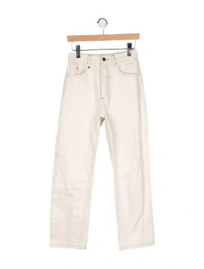Pre-owned Thrills High-rise Straight Leg Jeans In Neutral