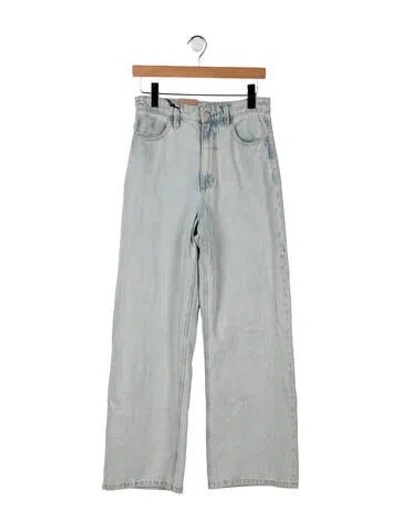 Pre-owned Thrills High-rise Wide Leg Jeans In Blue