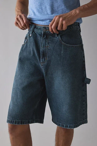 THRILLS LIFTED SPIRITS BAGGY DENIM SHORT IN METAL BLUE, MEN'S AT URBAN OUTFITTERS