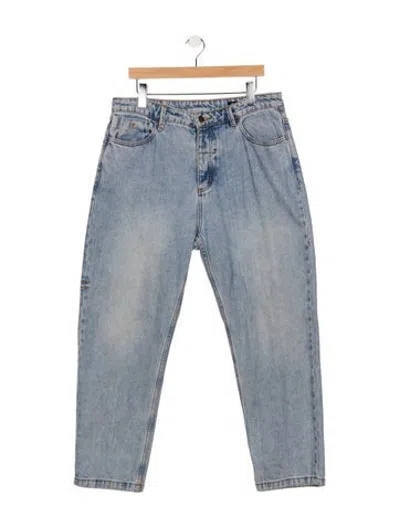 Pre-owned Thrills Mid-rise Straight Leg Jeans In Blue