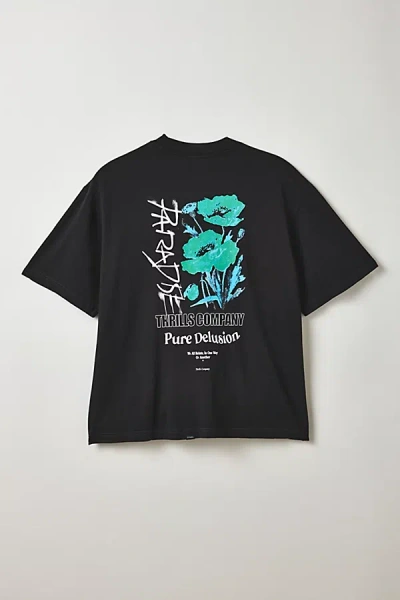 Thrills Thrlls Pure Delusion Graphic Tee In Black, Men's At Urban Outfitters