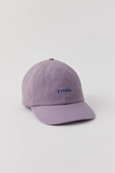 Thrills Uo Exclusive Minimal  Washed Canvas Hat In Grey, Men's At Urban Outfitters In Purple