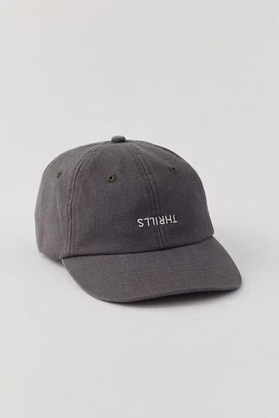 Thrills Uo Exclusive Minimal  Washed Canvas Hat In Olive, Men's At Urban Outfitters In Black