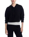 Thrive Societe Aqua Thrive Cropped Hoodie In Black