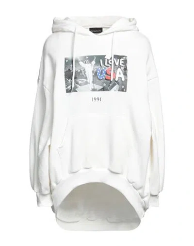 Throwback . Woman Sweatshirt White Size M Cotton