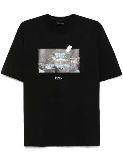 Throwback Worm T-shirt In Black