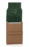 Throwing Doubles The Palmillaâ Leather Playing Card Set In Green