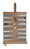 Throwing Doubles Travel Backgammon Board In Light Blue
