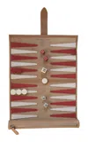Throwing Doubles Travel Backgammon Board In Red