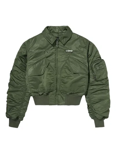 Thug Club A Wingless Bird "green" Bomber Jacket