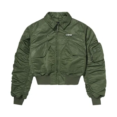 Pre-owned Thug Club A Wingless Bird Jacket 'khaki' | Green | Men's Size 1