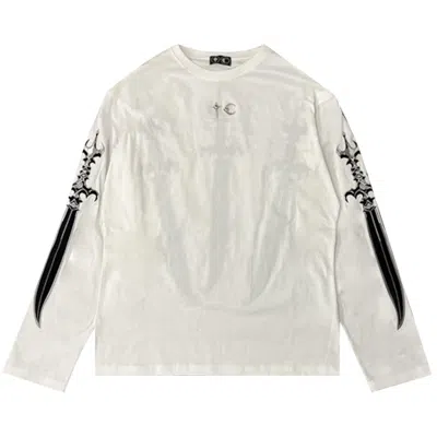 Pre-owned Thug Club Arab Sword Long-sleeve 'white' | Men's Size 4