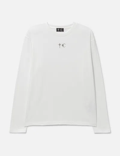 Thug Club Basic Long Sleeve T-shirt In White