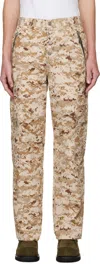 Thug Club Beige Bio Soldier Trousers In Beige