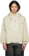 Thug Club Beige Dickies Edition Hoof Hoodie In Beige