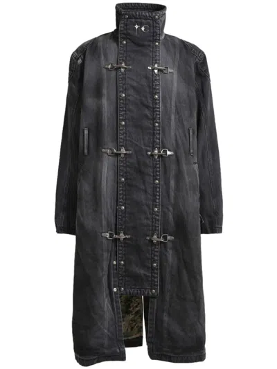 Thug Club Black Bio Soldier Denim Trench Coat