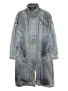 Thug Club Bio Soldier Denim Jacket In Blue