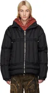 Thug Club Black War Life Down Jacket In Black