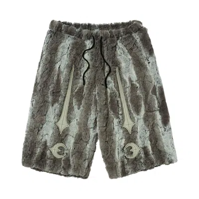 Pre-owned Thug Club Bone Fur Shorts 'ivory' | Cream | Men's Size 3 In White