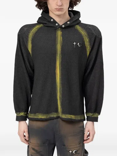 Thug Club Bulk Waffle-knit Hoodie In Black