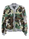 Thug Club Khaki Burnt Tango Charlie Bomber Jacket In Brown
