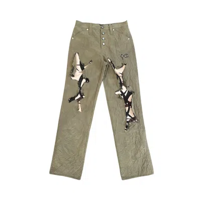 Pre-owned Thug Club Burnt Tribal Camo Pants 'khaki' | Tan | Men's Size 2