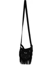 Thug Club Castle Cowboy Fringed Messenger Bag In Black