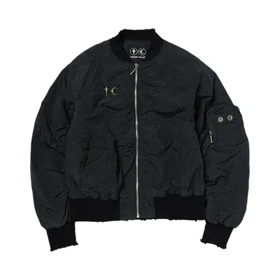 Pre-owned Thug Club Charlie Bomber Jacket 'black' | Men's Size 1