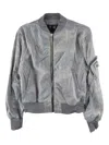 Thug Club Charlie Bomber Jacket In Grey