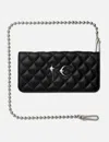 Thug Club Chopper Quilted Long Wallet In Black