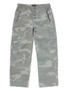 Thug Club Clouded Bio Army Cargo Trousers In Gray