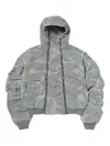 Thug Club Clouded Double Flying Bio Jacket In Gray