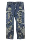 Thug Club Distressed-effect Jeans In Blue
